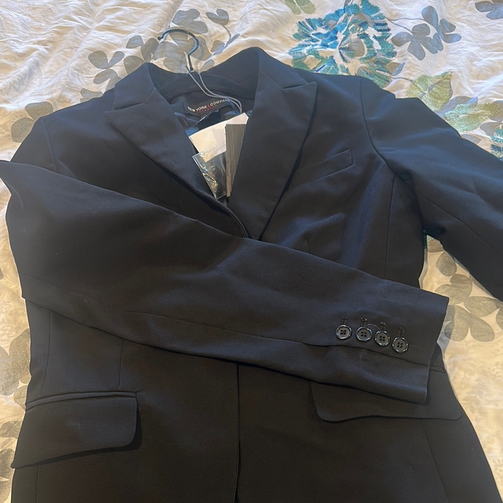 Black Blazer with Button Cuffs